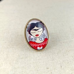 Bague cabochon Viva La Vida...