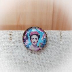 Bague cabochon Blue Frida