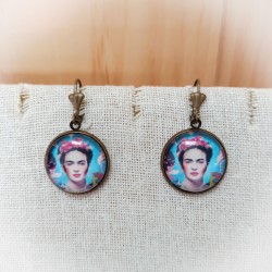 Boucles d'oreilles Blue Frida