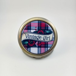 Miroir de poche Vintage Girl