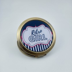 Miroir de poche Retro Girl