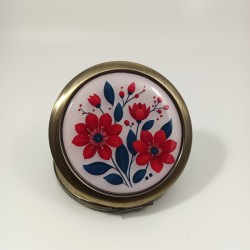 Miroir de poche Fleurs