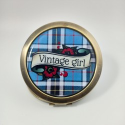 Miroir de poche Vintage Girl