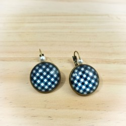 Boucles d'oreilles Vichy...