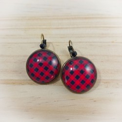 Boucles d'oreilles Vichy...