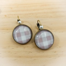 Boucles d'oreilles Vichy...