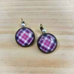 Boucles d'oreilles Tartan...
