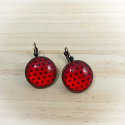 Boucles d'oreilles Pois...