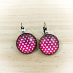 Boucles d'oreilles Pois...