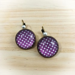 Boucles d'oreilles Pois...