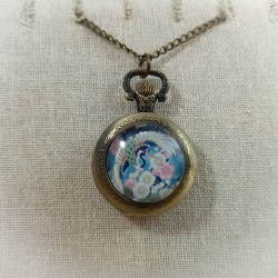 Sautoir montre Japanese crane