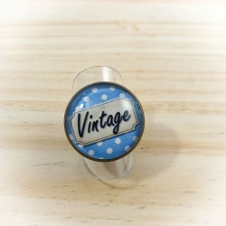 Bague Vintage bleu ciel