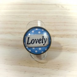 Bague Lovely bleu ciel