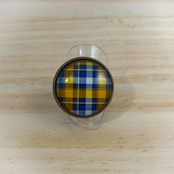 Bague Tartan marine et...