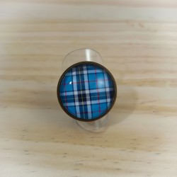 Bague Tartan bleu