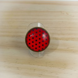 Bague Pois rouge et noir