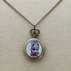 Sautoir montre Old School Girl