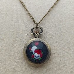 Sautoir montre Skull & Roses
