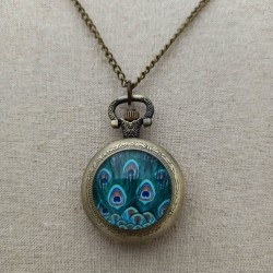 Sautoir montre Peacock