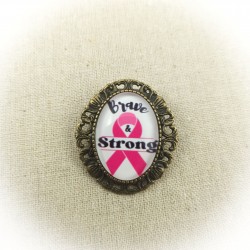 Broche OCTOBRE ROSE Brave &...
