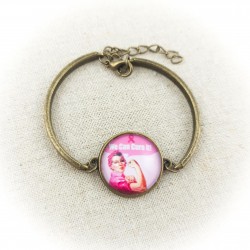 Bracelet cabochon OCTOBRE...