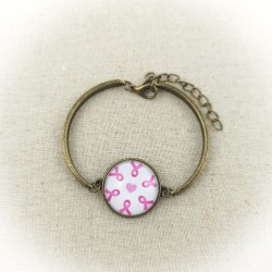 Bracelet cabochon OCTOBRE...