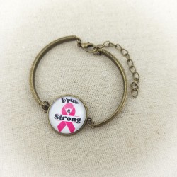 Bracelet cabochon OCTOBRE...