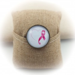 Bague OCTOBRE ROSE ruban 2