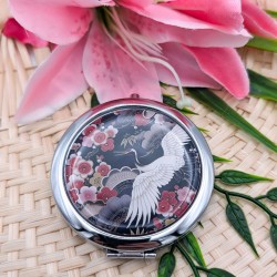 Miroir de poche Japanese Crane
