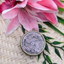 Pilulier 3 cases Fleurs...