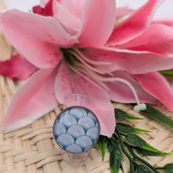 Bague Japanese Waves - teal