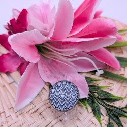 Bague Japanese waves - navy