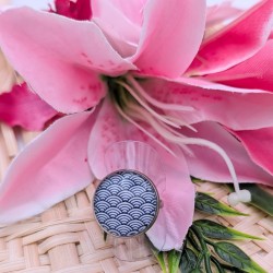 Bague Japanese waves - navy...